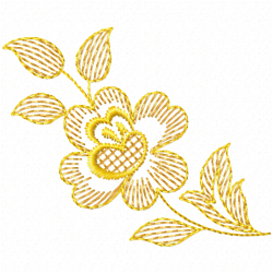 Flowers And Tree Embroidery Design 12
